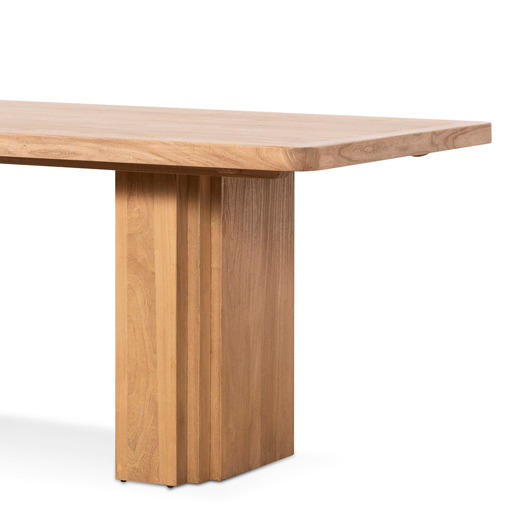 Elm Dining Table - 2.4m Natural