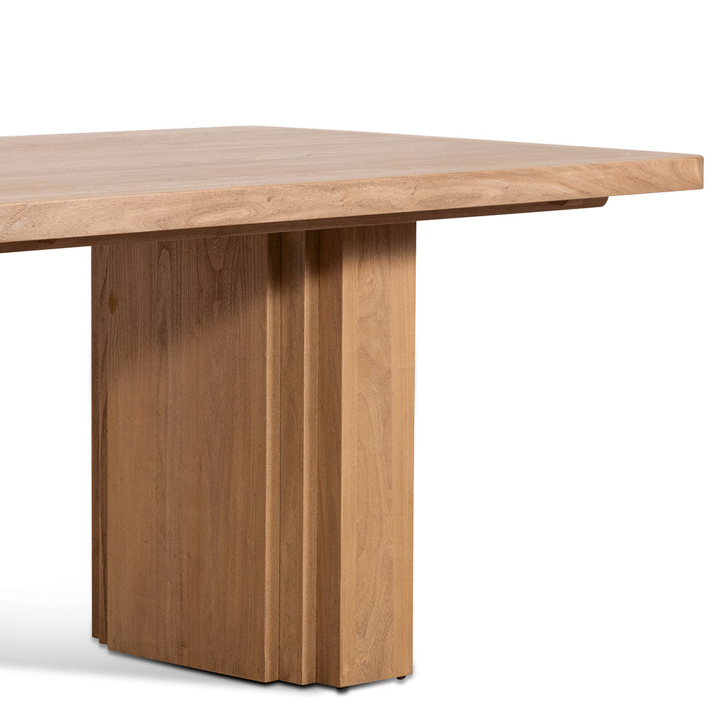 Elm Dining Table - 2.4m Natural