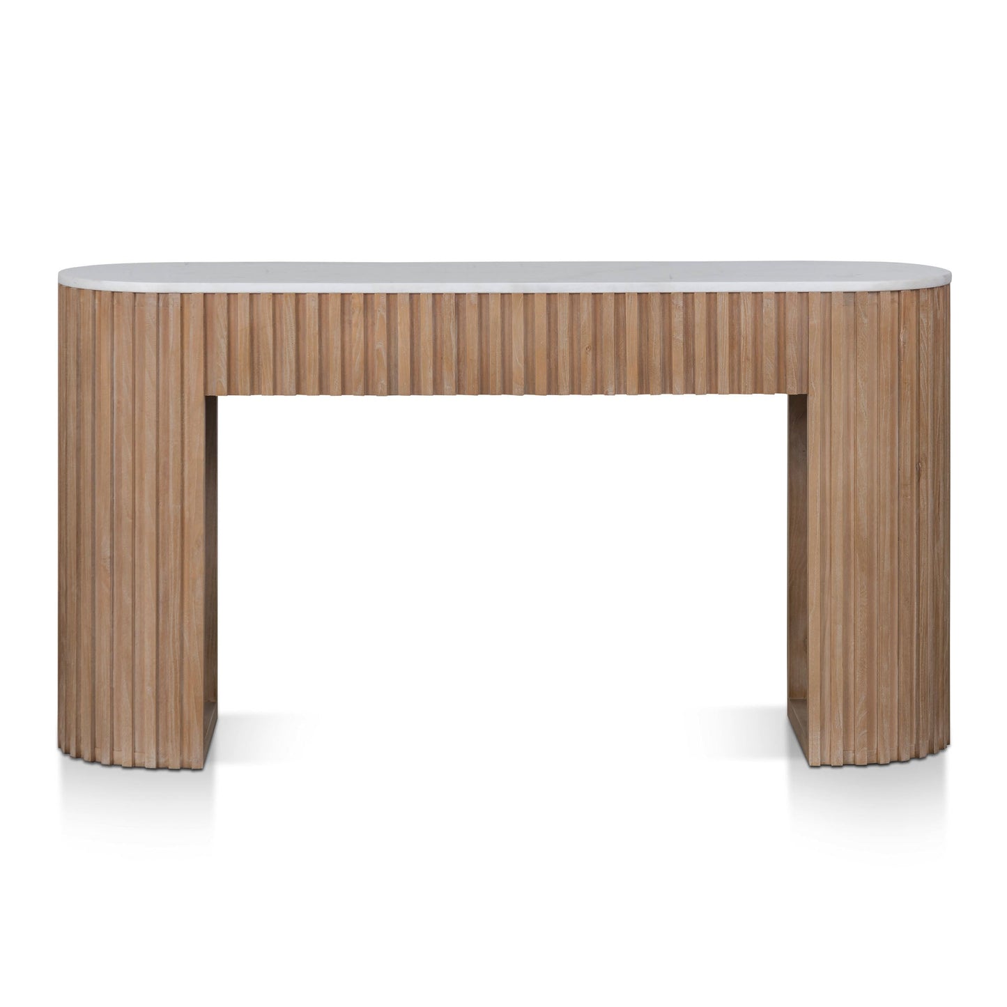 White Marble Console Table - 1.6m Natural