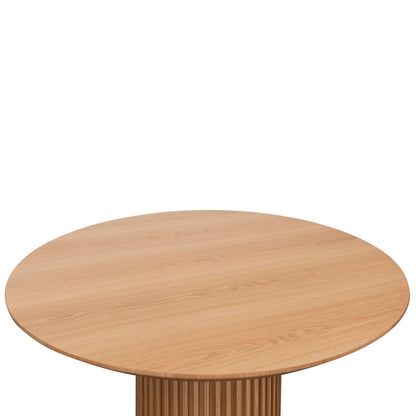 Wooden Round Dining Table - 1.5m Natural