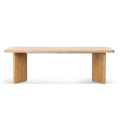 Elm Dining Table - 2.4m Natural