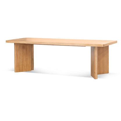 Elm Dining Table - 2.4m Natural