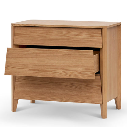 Natural Oak Three-Drawers Dresser Unit