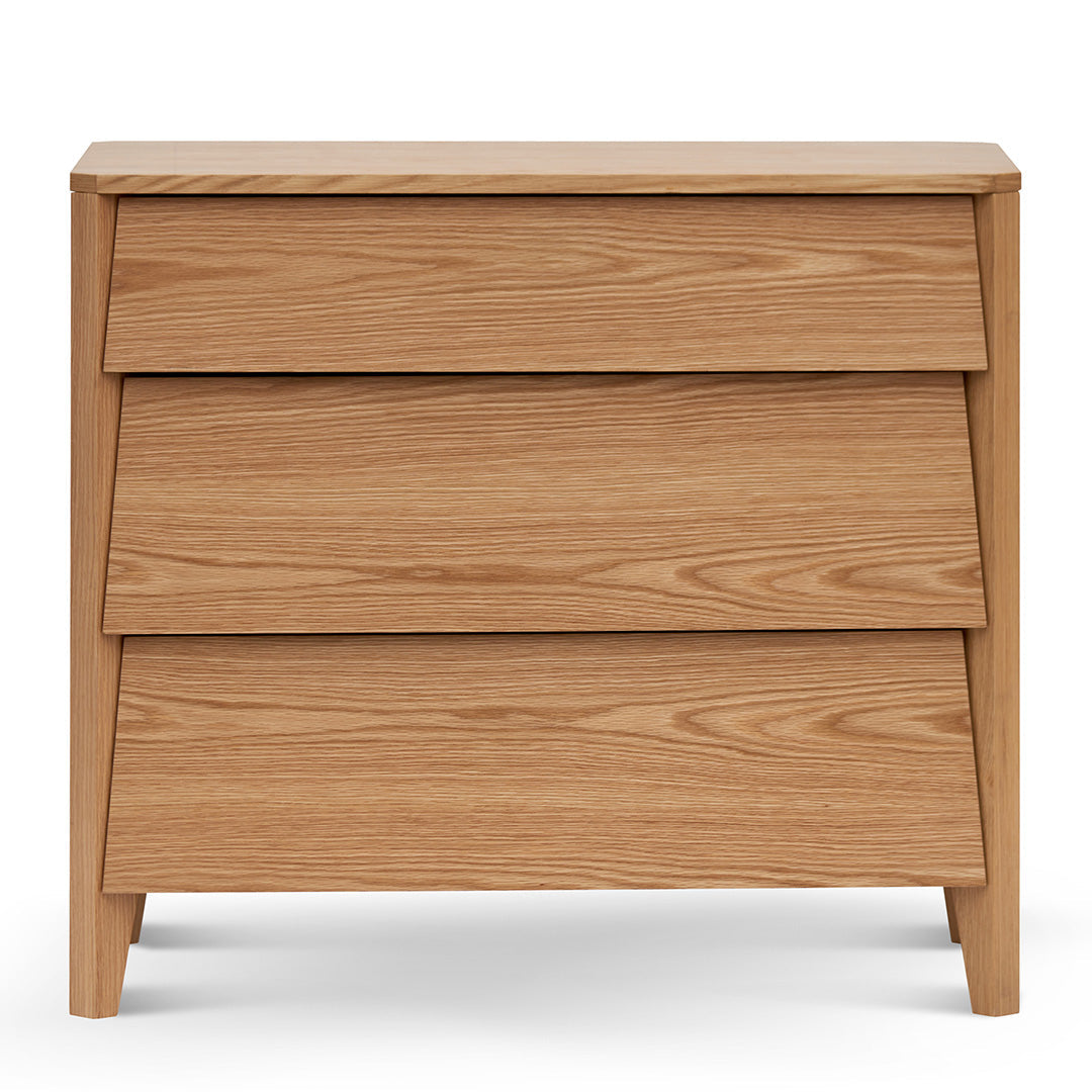 Natural Oak Three-Drawers Dresser Unit