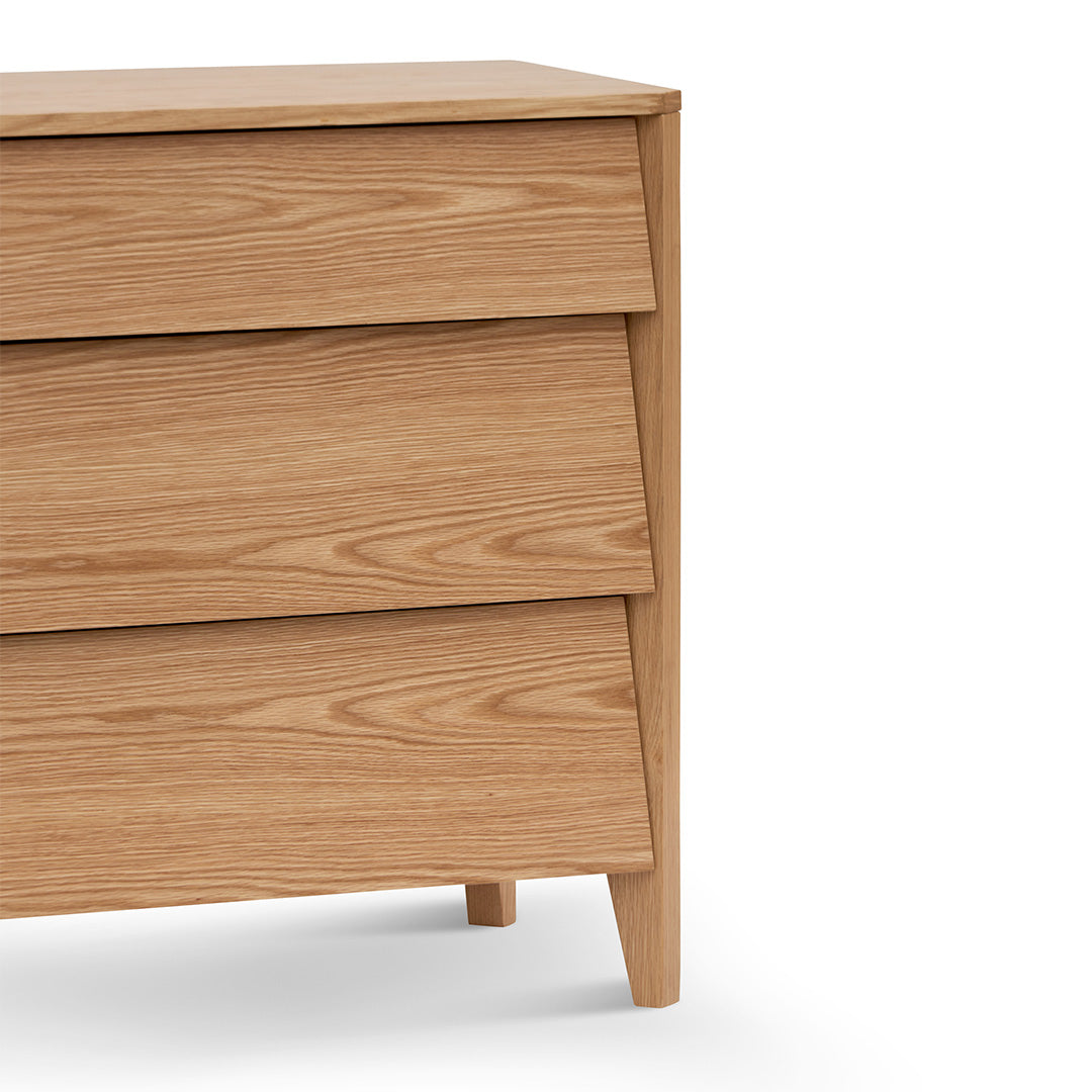 Natural Oak Three-Drawers Dresser Unit