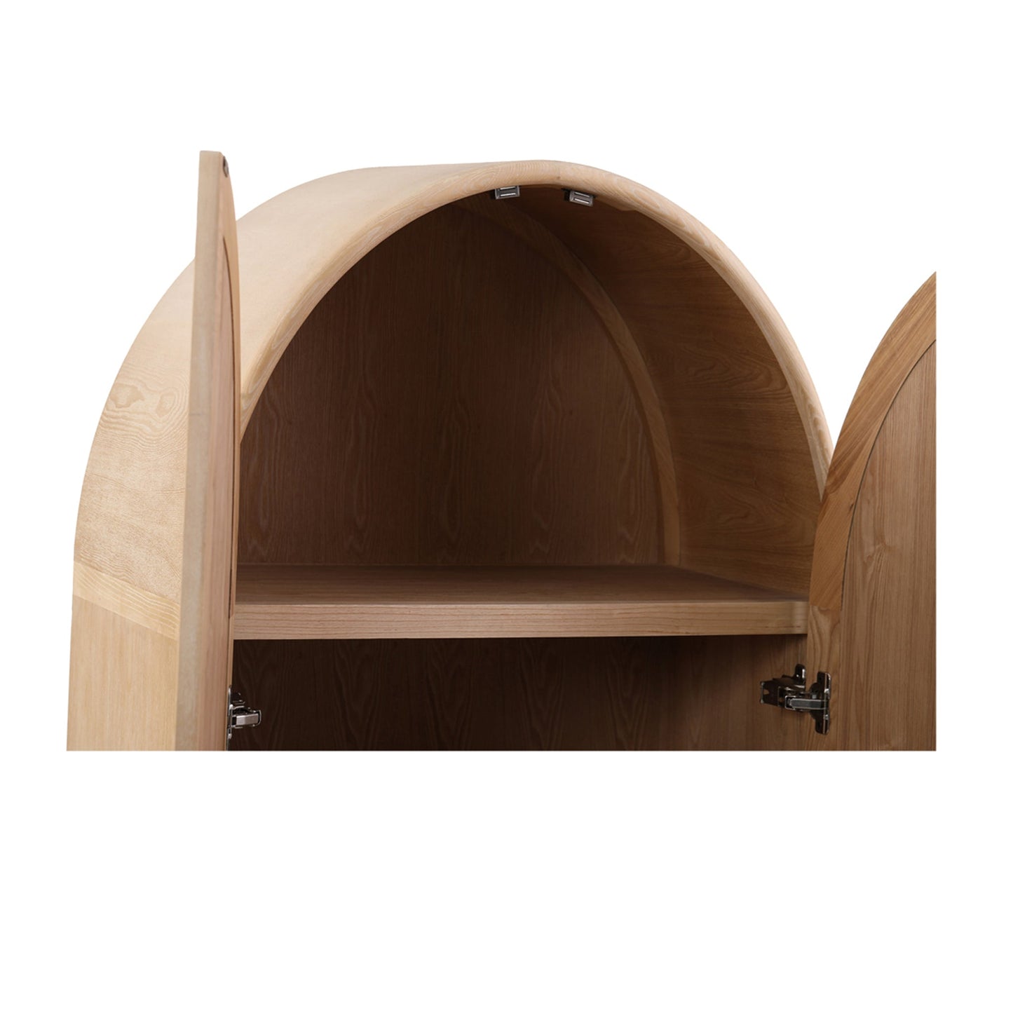 Ash Arched Cabinet - Natural