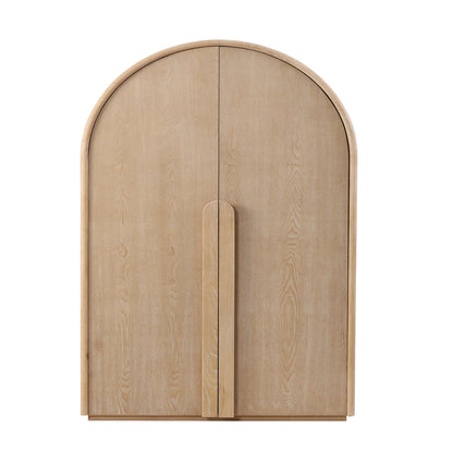 Ash Arched Cabinet - Natural