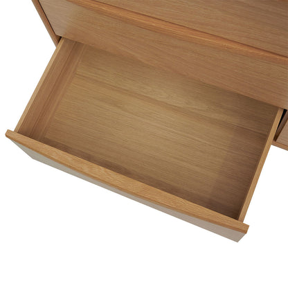 Natural Oak Six-Drawer Chest