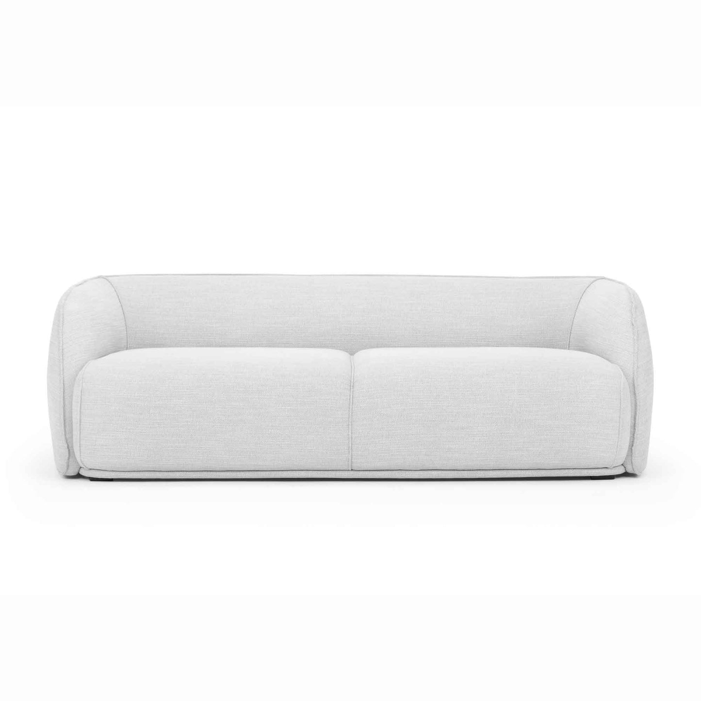 Three-Seater Fabric Sofa in Light Texture Grey