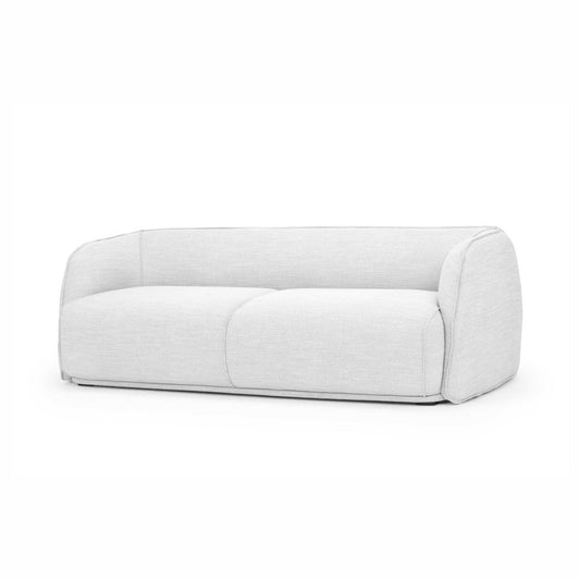 Three-Seater Fabric Sofa in Light Texture Grey