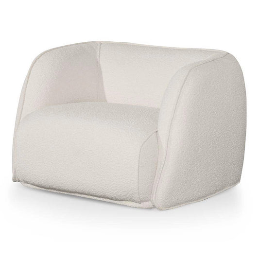 Ivory Fabric Armchair