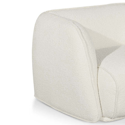 Ivory Fabric Armchair