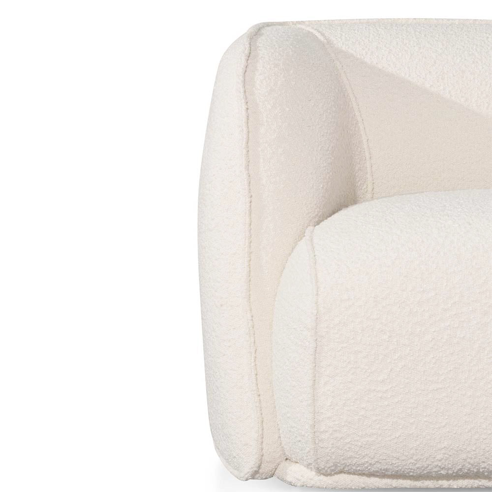 Ivory Fabric Armchair