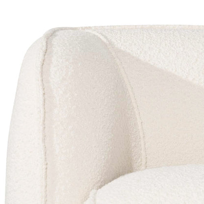 Ivory Fabric Armchair