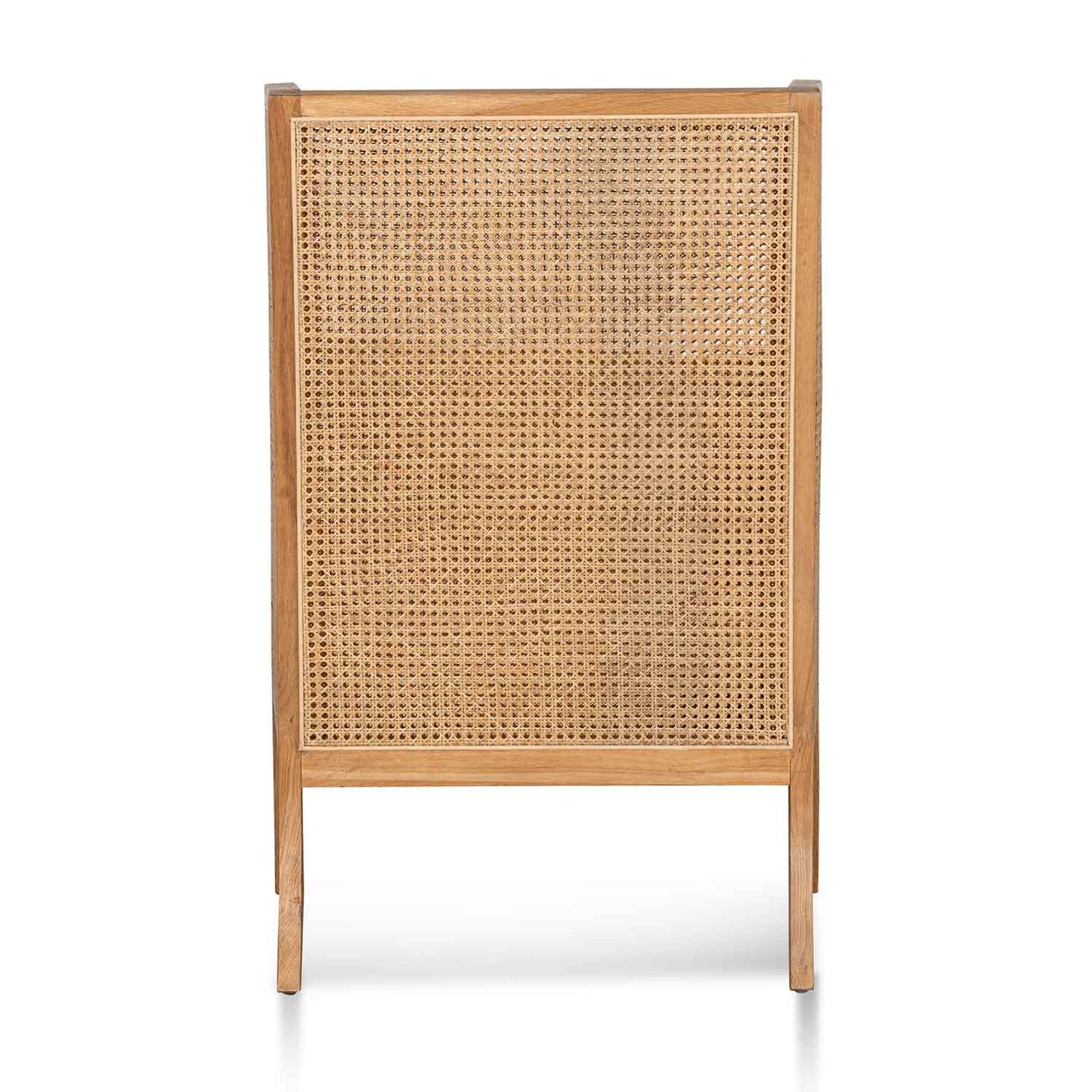 Distress Natural - Sand White Wingback Rattan Armchair