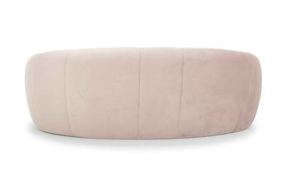 Three-Seater Fabric Sofa - Blush