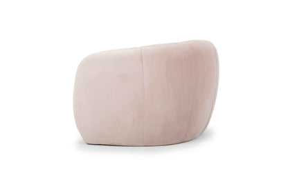 Three-Seater Fabric Sofa - Blush