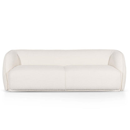 Three-Seater Fabric Sofa - White