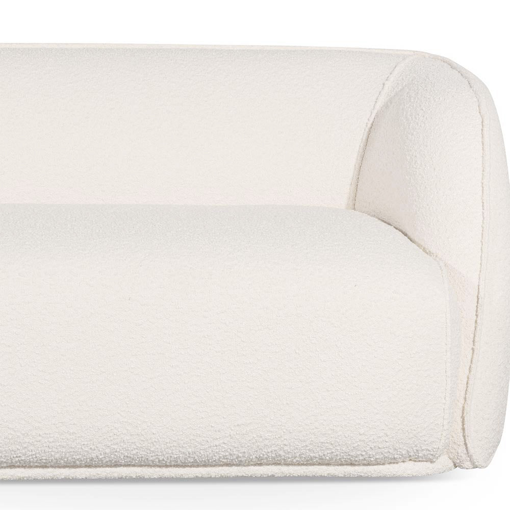 Three-Seater Fabric Sofa - White