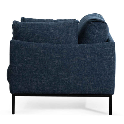 Dark Blue Fabric Arm Chair