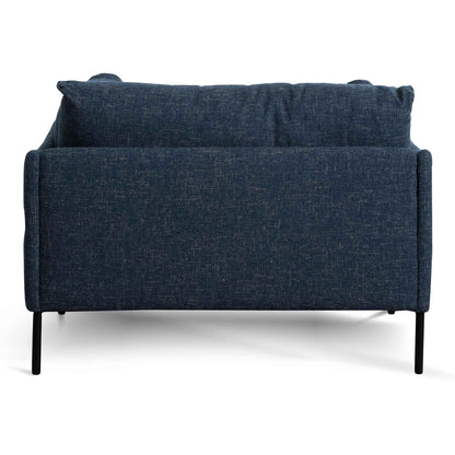 Dark Blue Fabric Arm Chair