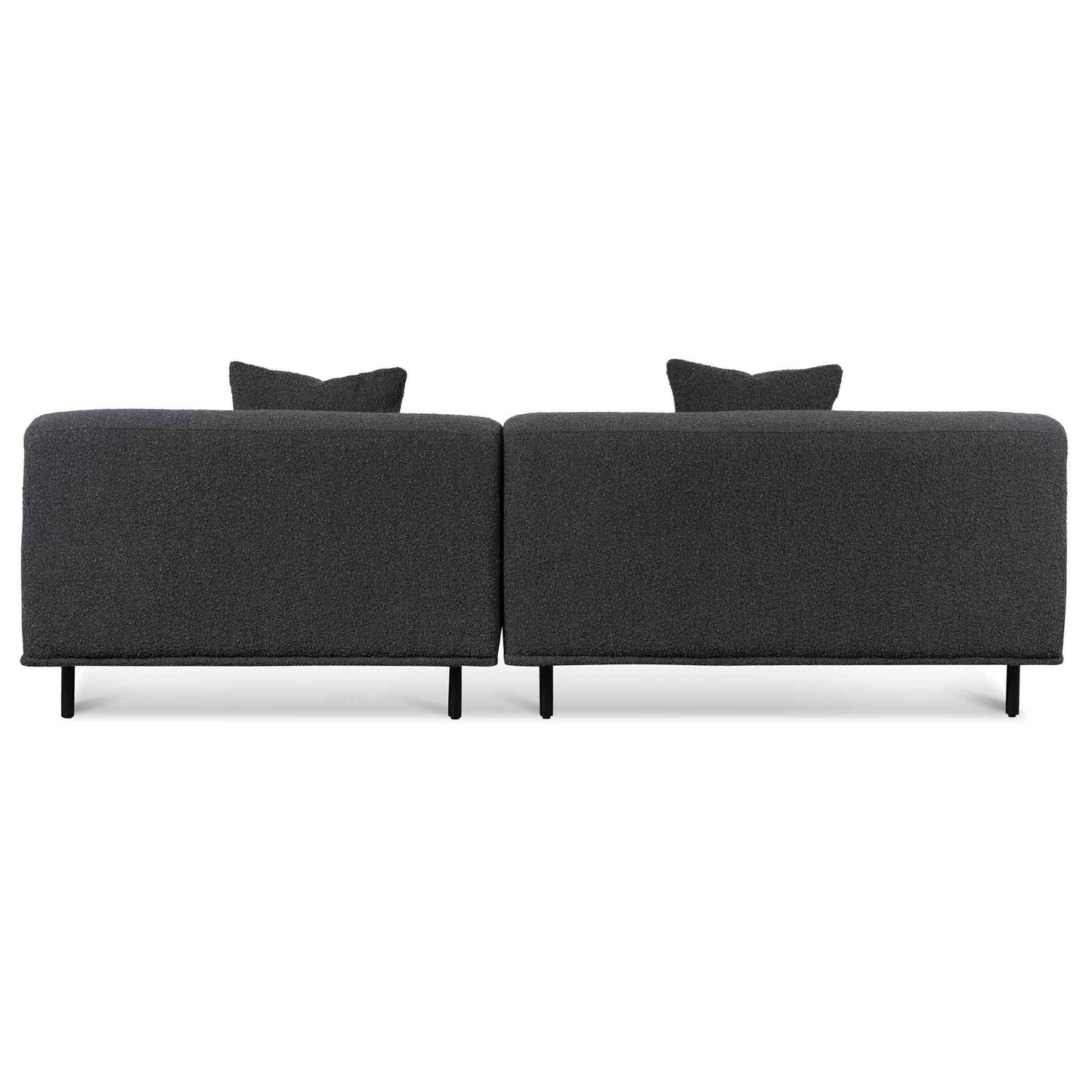 Right Chaise Sofa - Charcoal Boucle