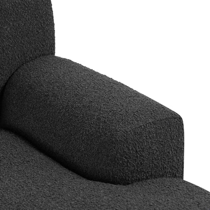 Right Chaise Sofa - Charcoal Boucle