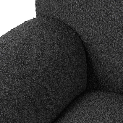 Right Chaise Sofa - Charcoal Boucle