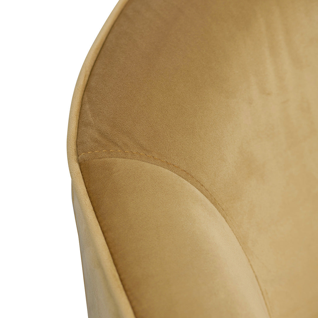 Mustard Fabric Armchair