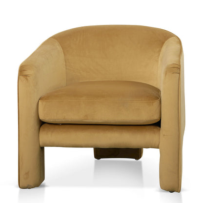 Mustard Fabric Armchair