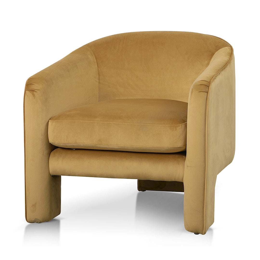 Mustard Fabric Armchair