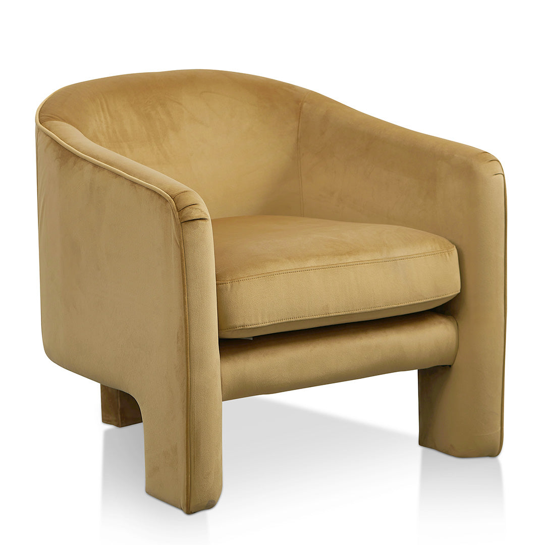 Mustard Fabric Armchair