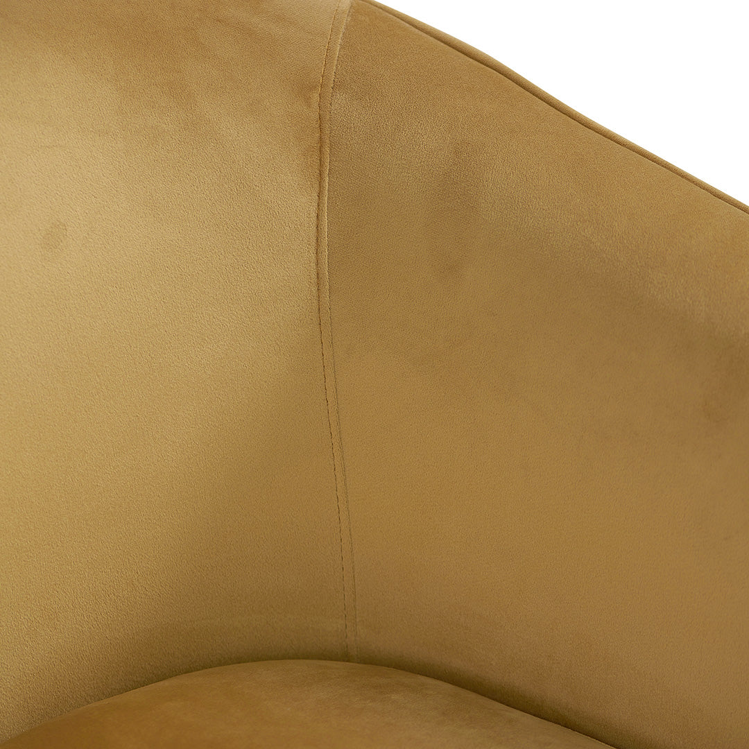 Mustard Fabric Armchair