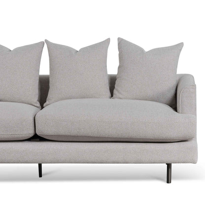 Three-Seater Sofa - Sterling Sand with Black Legs