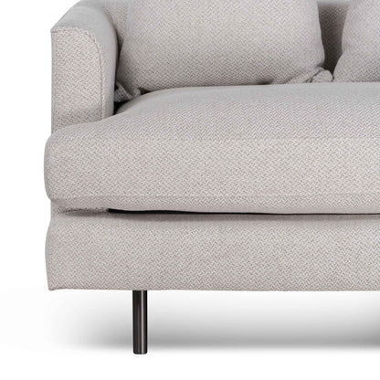 Three-Seater Sofa - Sterling Sand with Black Legs