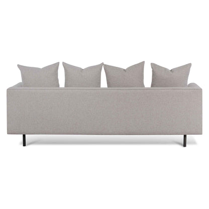 Three-Seater Sofa - Sterling Sand with Black Legs