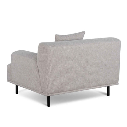 Sterling Sand Armchair with Black Legs