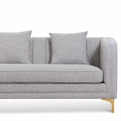 Three-Seater Sofa - Ash Grey Boucle