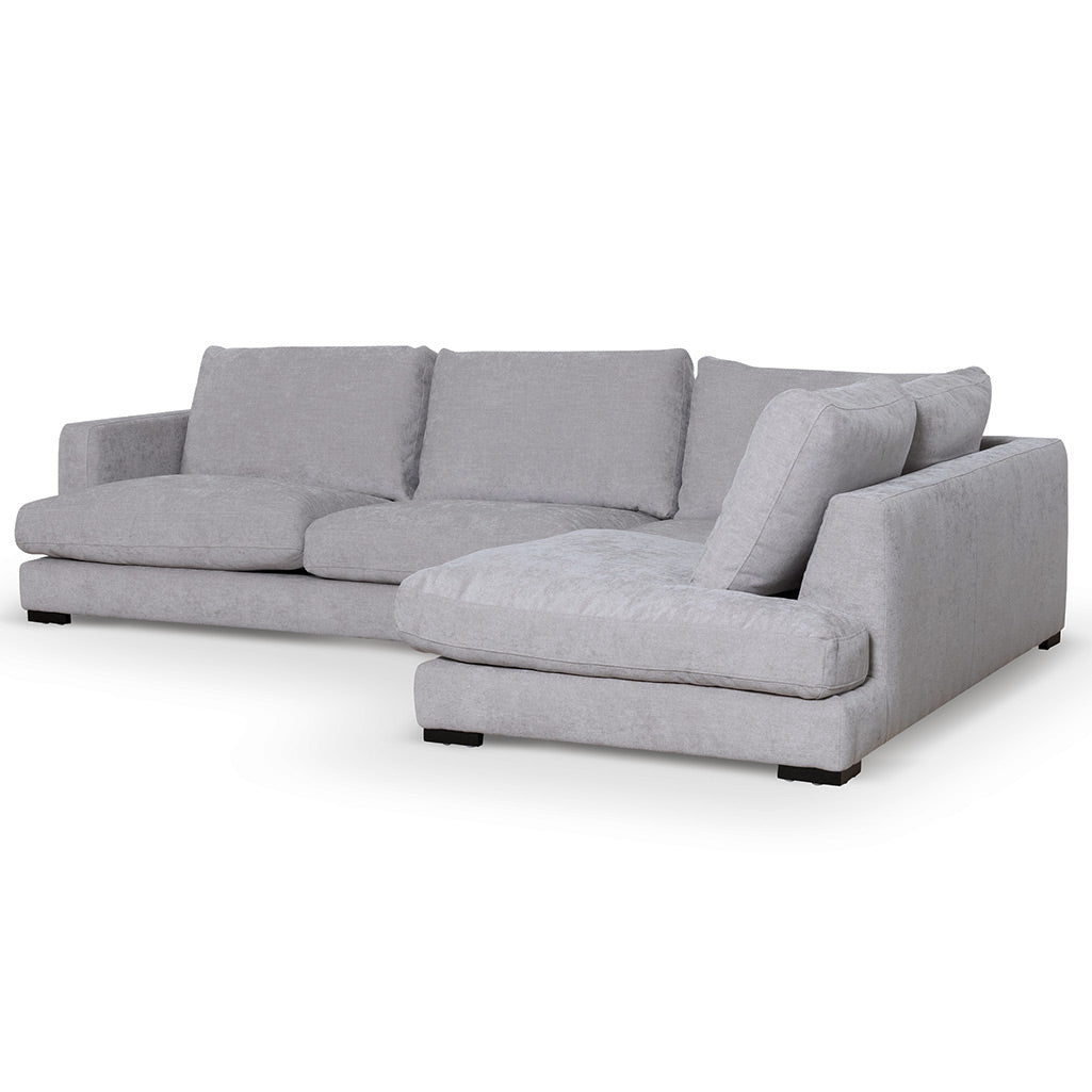 Four-Seater Fabric Right Chaise Sofa - Oyster Beige