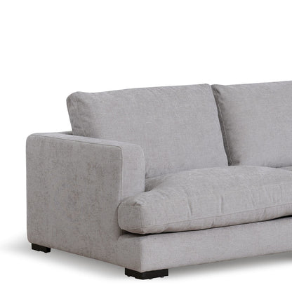 Four-Seater Fabric Right Chaise Sofa - Oyster Beige