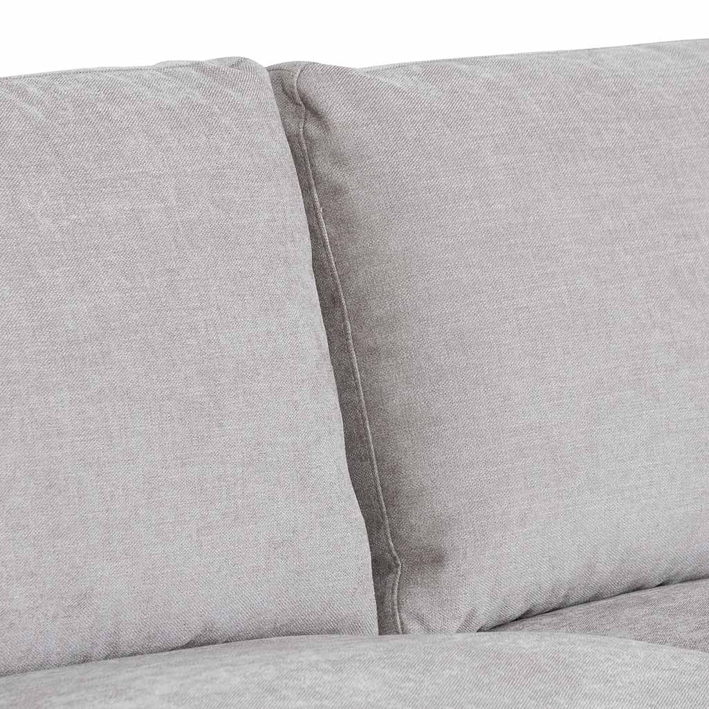 Four-Seater Fabric Right Chaise Sofa - Oyster Beige