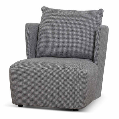 Noble Grey Fabric Armchair