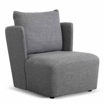 Noble Grey Fabric Armchair