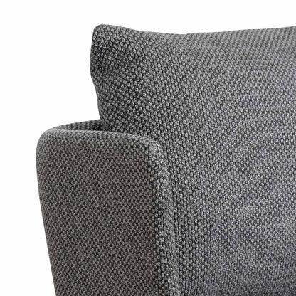 Noble Grey Fabric Armchair