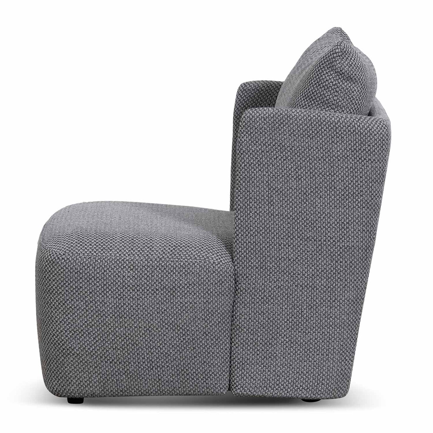 Noble Grey Fabric Armchair