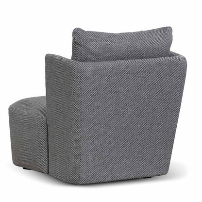 Noble Grey Fabric Armchair