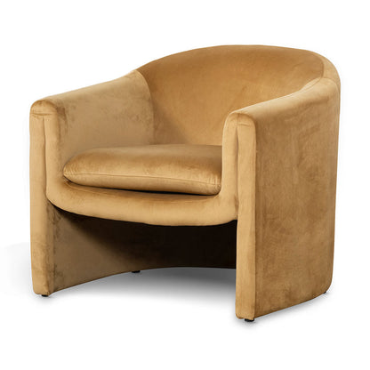 Mustard Velvet Armchair