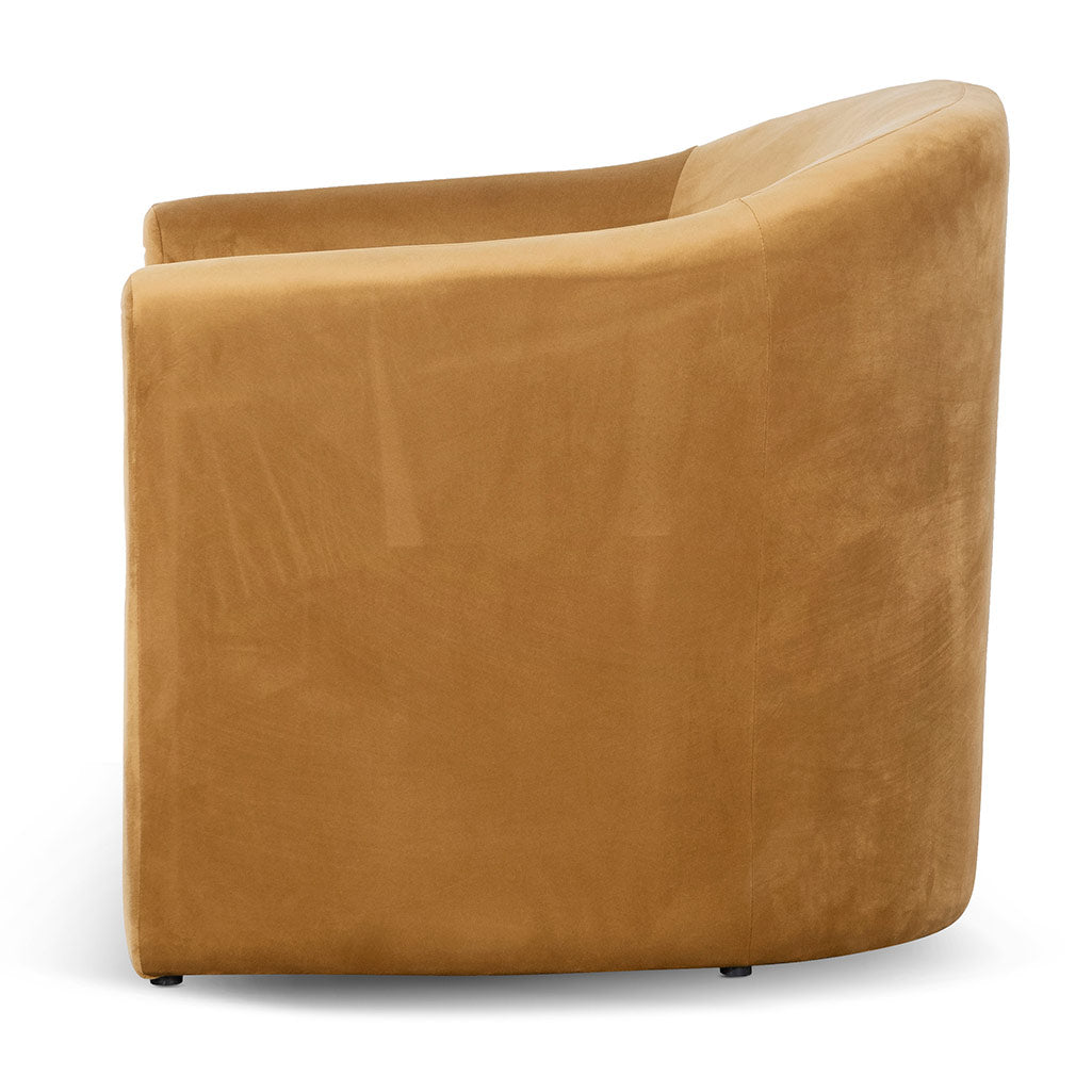 Mustard Velvet Armchair