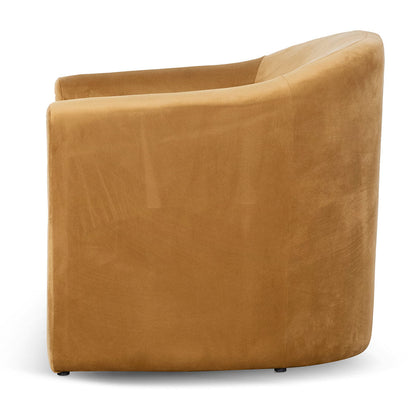 Mustard Velvet Armchair