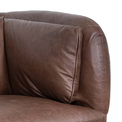 Three-Seater Sofa - Dark Brown Leather